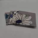 Blue Decorative Throw Pillow Covers 18x18 Set of 4, Blue and Grey Modern Daisy Floral Pillows Linen Pillow Covers for Couch Sofa Living Room