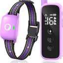 Dog Shock Collar - 2600FT Dog Training Collar with Remote, 3 Modes(Beep/Vibration/Shock), Security Lock, IP68 Waterproof Rechargeable E-Collar for 10-120lbs All Breeds (Purple)