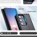 OCASE Compatible with Galaxy S23 Ultra 5G Case Wallet, PU Leather Flip Folio Case with Card Holders RFID Blocking Kickstand [Shockproof TPU Inner Shell] Phone Case 6.8 Inch (2023) - Black