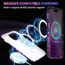 Casetego for iPhone 14 Pro Max Case,Compatible with MagSafe,[Military Grade Drop Test] Full Body Protection Slim Shockproof Rugged Marble Women Girls Case for iPhone 14 Pro Max 6.7 inch,All Purple