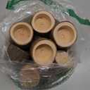 SHENLIU 20 PCS Wooden Tea Light Candle Holders, Rustic Wood Votive Candle Holders, Rustic Wood Votive Candles Holder for Table Decoration Vintage Tealight Holder Candles Stands Bulk for Wedding