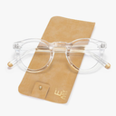EASY READ Retro Round Blue Light Blocking Reading Glasses for Women,Anti UV Readers for Women with Spring Hinge +...x