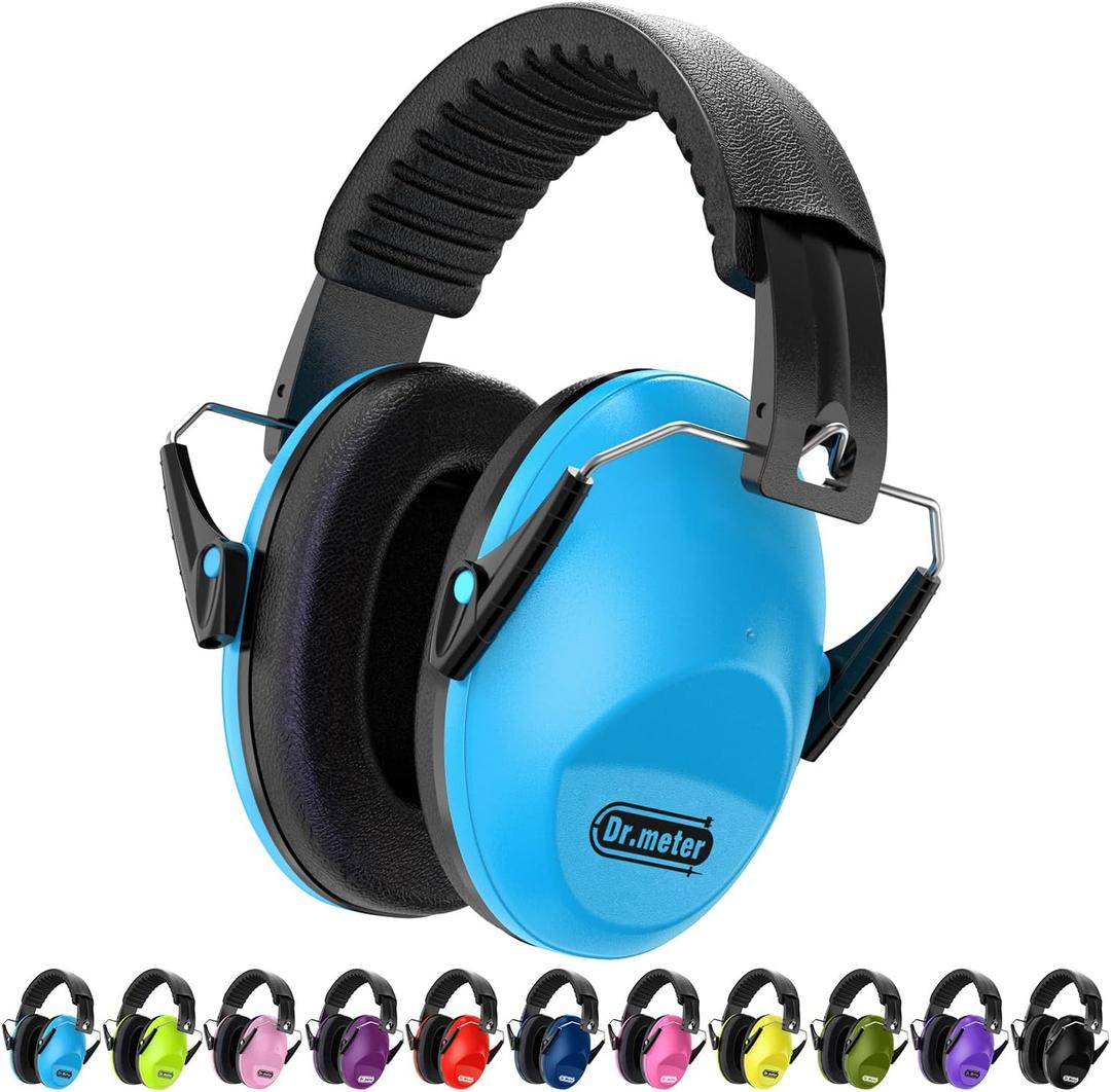Dr.meter Ear Muffs for Noise Reduction: SNR27.4 Noise Cancelling Headphones for Kids Autism Sensory with Adjustable Headband - Kids Ear Protection for Monster Jam, Fireworks, Concerts, Air Shows