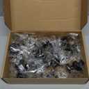 Ravinte 25 Pack Drawer Pulls 1-1/4 Inch Kitchen Cabinet Knobs Solid Round Dresser Drawer Knobs Matte Black Dresser Knobs Drawer Knobs Simple Cabinet Hardware for Cupboard Drawer Pulls