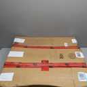 Large Printer Stand with Power Outlet, with Storage Shelf, 2 Tier Rolling Printer Cart with Industrial Wheels, 23.6 x 23.6 Inches Printer Table for Home Office,Rustic Brown