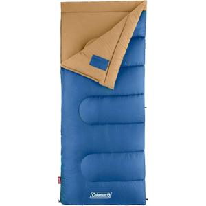 Coleman Brazos 20/30F Adult Cool-Weather Sleeping Bag with No-Snag Zipper & Stuff Sack, Machine Washable, Great for Camping, Traveling, Guests, & More (Contains PFAS)
