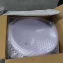 bUCLA 12 Pack White Plastic Serving Bowls - 54 OZ Angled Table Salad and Fruit Bowls Disposable for Chip&Candy - Ideal for Party & Wedding