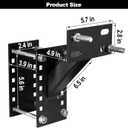 TOPSHINE Spare Tire Carrier, Trailer Spare Tire Mount Boat Trailer Carrier Bracket Fits 4 & 5 & 6 Lugs Trailer Wheels on 4", 4.5'', 4.75'', 5'' and 5.5'' Bolt Patterns, Holds up to 150 Lbs