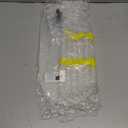 Clear Acrylic Narrow Side Table for Small Spaces, 2 Tier Oval Slim End Table Nightstand, Small Skinny Bedside Table for Bedroom, Bathroom, Living Room 8"x16" 