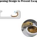 2 Pcs Reptile Food Bowl Ceramic Water Feeder Bowls Anti- Escape Mini Reptile Feeder for Lizard, Gecko etc, Round
