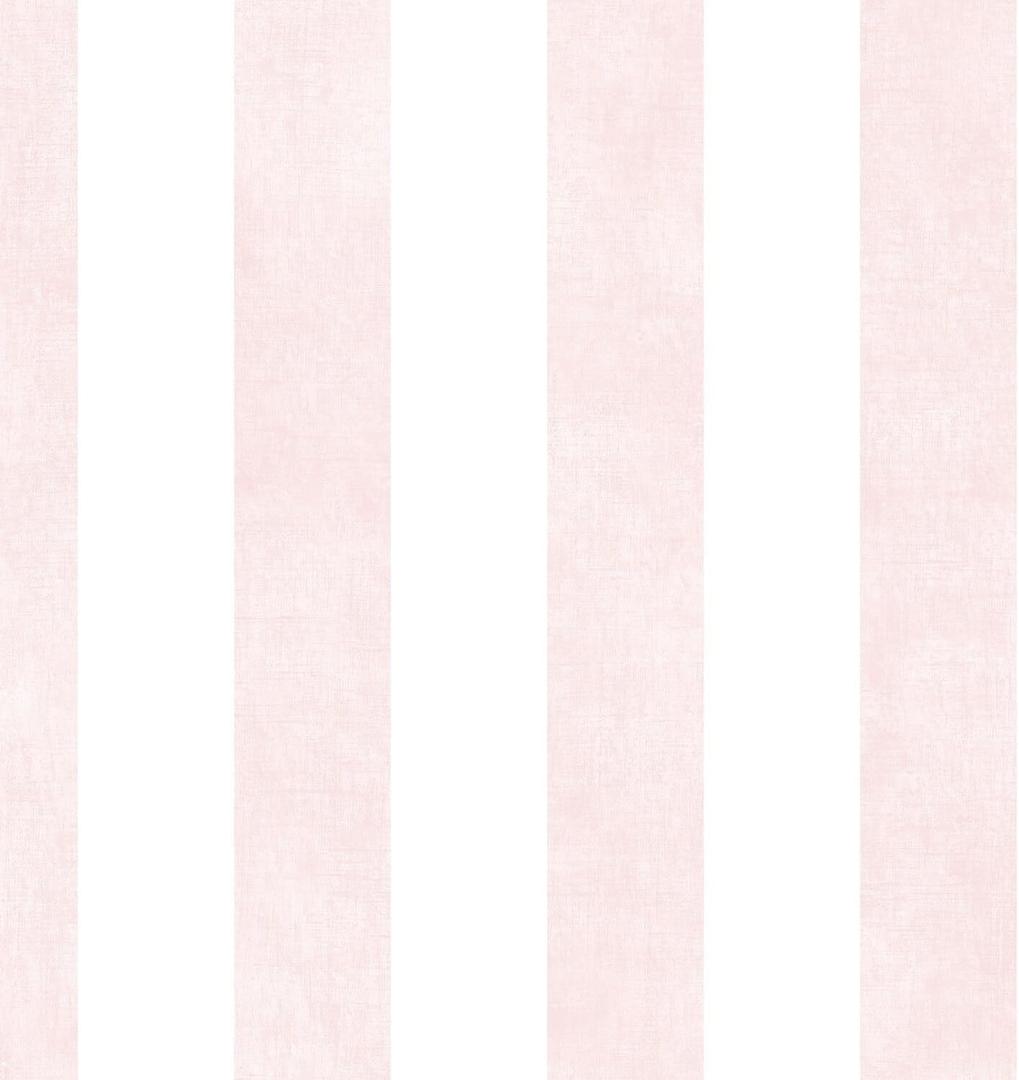 Stripe with Texture Wallpaper, Pink, Rose, 
Coverage	56.4 sf (10.9 yds x 20.7\), 5.28m2 (10 m x 52.8 cm)