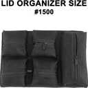 LAFENLIN UPGRADED Lid Organizer for Pelican 1500 Case [Max Space, Secure Gear] - 5-Pocket Mesh Panel for Photographers, Divers & Tactical Pros, Includes Screws & Hook and Loop, No More Loose Tools
