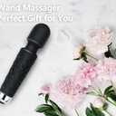 Power Wand Massager, Wireless Waterproof USB Rechargeable Massage with 8 Powerful Speeds 20 Modes Vibration,Mini Frequency for Muscle Aches & Sports Recovery