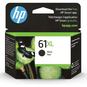 HP 61XL Black High-yield Ink | Works with DeskJet 1000, 1010, 1050, 1510, 2050, 2510, 2540, 3000, 3050, 3510; ENVY 4500, 5530; OfficeJet 2620, 4630 Series | Eligible for Instant Ink | CH563WN