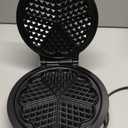 Mueller Heart 5 Waffle Maker, Norwegian Waffle Iron, Adjustable Browning Control & Nonstick, Cool Touch Handle, Easy to Clean, Small Kitchen Appliances