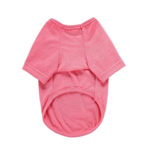 Summer Puppy Shirt Dog T-Shirt in Stylish Colors Casual Vest for Pet Clothing Comfortable Dog Shirts M, Pink