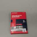 Caveem Exfoliating Body Scrubber, Large Bath and Body Scrub Buffer, Dual Texture Body Exfoliator for Remove Dead Skin, Soft and Rough Lightweight Square Sponge for Shower (2 Pack)