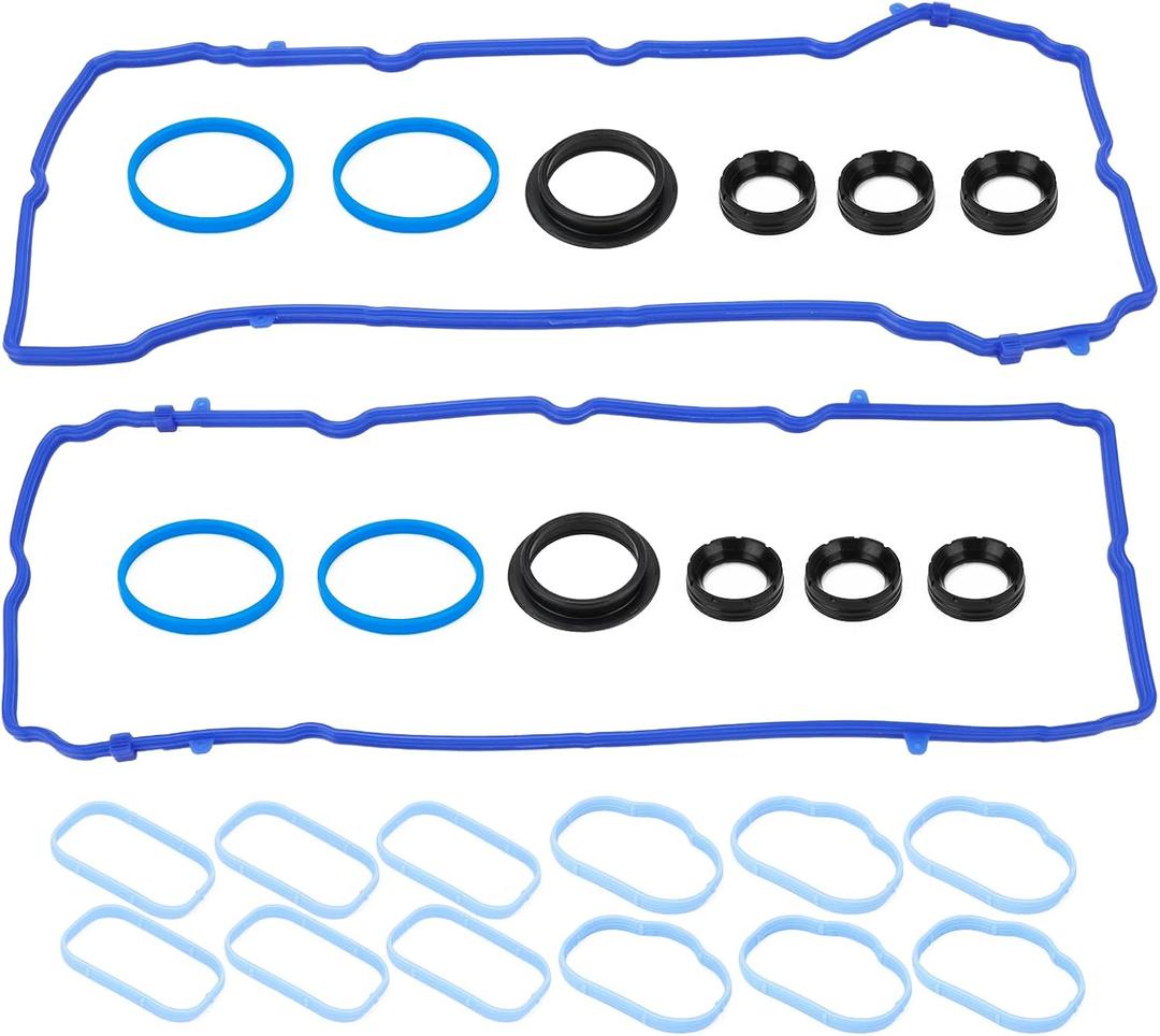VS50805R 3.6L Valve Cover Gasket Seal & Intake Manifold Gasket for 2011-2022 Chrysler 200 300 Town&Country, Durango Grand Caravan Journey, Jeep Cherokee, Wrangler, Ram 1500 5184562AC 828604 5184596AE