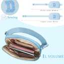 COSHAYSOO Blue Girls Purse Crossbody Initial Fanny Pack Letter Belt Bag for 6 7 8 9 10 11 12 Year Old Girl Birthday Christmas Gifts Party Favor Presents, Preteen Tween Girly Trendy Stuff Monogram D