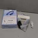 SWEETFULL Portable Neck Fan 360 Cooling Bladeless Personal Fan | No Hair Twisting - 4000mAh USB Rechargeable Wearable Fan for Travel, Birthday Gifts for Men, Women, Mom, and Dad (A2 Black)