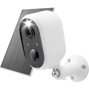 Solar Security Camera Outdoor Wireless, 2K Color Night Vision, Battery Powered PIR Motion Detection,2.4GHz WiFi Cameras for Home Surveillance, Light and Sound Alarm, 2-Way Audio