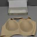 Vertvie Jelly Bras for Women Plus Size Minimizer Soft Wireless Push Up Bra Full Supportive Older Lift Back Coverage Bralette 38DDD