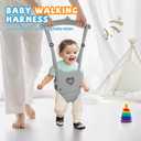 Baby Jumper with Stand, Infant Jumper for Indoor/Outdoor Play, Jumper for Baby 6-24 Months, Baby Jumpers and Bouncers with Adjustable Chain, Easy to Assemble & Store (Gray)