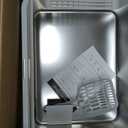 Stainless Steel Litter Box with High Sides, Small Metal Litter Box for Kittens & Senior Cats, Open Top Low Entry Non-Stick Easy Clean with Scoop, Gray