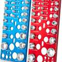 62 Pcs Nut and Bolt Thread Checker - 25 Standard + 25 Metric Thread Gauges | 12 Drill Bit Gauges, Wall-Mountable Bolt Size Finder for Identifying Fastener & Drill Bits