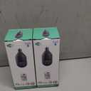 WESECUU Light Bulb Security Camera -5G& 2.4GHz WiFi 2K Security Cameras Wireless Outdoor Motion Detection and Alarm,Two-Way Talk,Color Night Vision,Human Detection, Bulb Camera Compatible with Alexa, Black, 2K/2-Pack