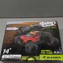 1/14 Brushless RC Cars, Monster Truck, RC Truck, 50+ MPH, 4WD, Waterproof, Red, Ages 8+