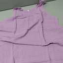 YESNO Summer Dresses for Women Casual Boho Floral Sundresses Sleeveless Scoop Neck Beach Tank Dresses S EVS Solid Purple