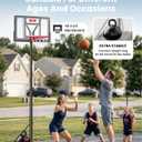 IGL Portable Basketball Hoop, 5.6-10FT Adjustable Basketball Goal System, 40/44 Inch Outdoor Basketball Hoop & Goals for Kids, Youth, and Adults in The Backyard, Driveway with PC Backboard