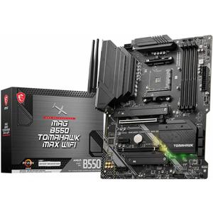 MSI MAG B550 Tomahawk MAX WiFi Gaming Motherboard (AMD Ryzen 5000 Series, AM4, DDR4, PCIe 4.0, SATA 6Gb/s, M.2, USB 3.2 Gen 2, HDMI/DP, Wi-Fi 6E, Bluetooth 5.2, 2.5Gbps LAN, ATX)