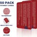 50 PCS Know Your Rights Immigration Red Card - English Spanish Constitutional Rights Reminder for Immigration Encounters -Constitutional Rights Reminder for Immigration Encounters-(3.372.1)