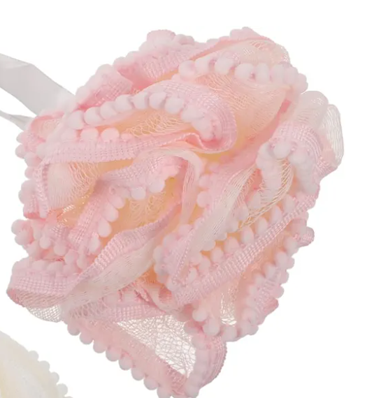 Bath Loofah Sponge Balls Shower Accessories Bath Cleaning Scrubber Soft and Gentle Exfoliating Body Scrubber Shower Skin Scrubber