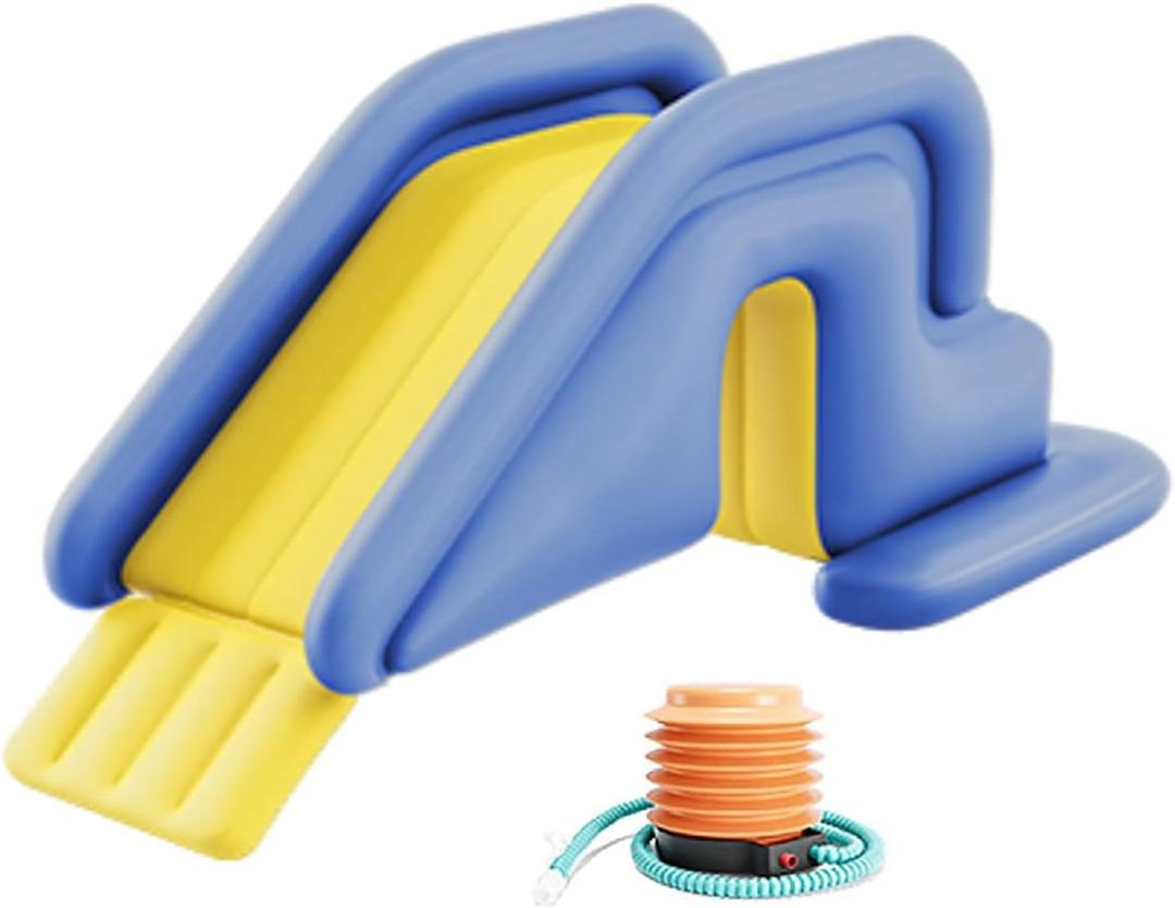 Inflatable Pool Slide Universal for Backyard - Summer Swimming Pool Water Slide, Swimming Water Slide, Compatible with All Inflatable Pools (Blue, 6ft)