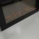 30" Electric Fireplace Wall Mounted and Recessed with Remote Control, 750/1500W Ultra-Thin Wall Fireplace Heater W/Timer Adjustable Flame Color and Brightness, Log Set & Crystal Options