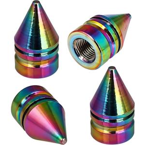 3 x DBlosp Car Tire Valve Stem Caps, 4 PCS Alloy Tire Valve Stem Caps, Durable & Stylish Air Caps for Cars, SUVs, Trucks, Bikes, Motorcycles - Corrosion Resistant, Leak-Proof Accessories