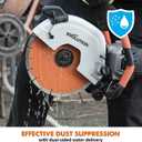 Evolution R12DCT 12 Inch Concrete Saw with Water Fed Dust Suppression (Aka Angle Grinder, Cut Off Saw, Masonry) Electric, No Gas, 4-1/2" Cut - Incl Premium Diamond Blade (Formerly R300DCT+)