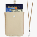 RFID-Blocking Travel Bra Wallet, Hidden Money Pouch with Adjustable Elastic Strap, Ideal Secret Pocket Protect Your Passport Credit Cards Valuables