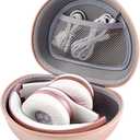 Headphone Case for Beats Solo 4/ for Glynzak/for Picun B8/ for Beats Studio Pro, Solo3, Studio3, Solo2, Solo Pro On-Ear Headphones, Foldable Bluetooth Wireless Headset (Extra Large) - Rose Gold