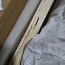 Elevated Wooden Dog Bed with Foam Mattress, Natural Wood, Medium | Raised Dog Bed with Washable Cover and Supportive Foam Mattress, Crafted for Medium Dogs and Modern Homes