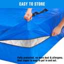 ANALIM Mattress Bags for Moving and Storage, Zippered Mattress Storage Bag with 8 Strong Carrying Handles, Cover Moving Supplies Reusable Mattress Protector (Queen)