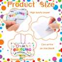 200 Pcs Colorful Bubble Party Gift Tags with Small Iron Chain Colorful Bubbles of Fun Paper Tag Bulk Funny DIY Cards Party Favors Gift for Appreciation