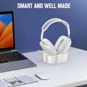 Headphone Charging Stand for AirPods Max,Magnetic Stand,Protable Desktop Headset Holder,Headset Stand, Charging Base for Headphones,Designed for AirPods Max (M3_White Sleep Mode)