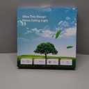 Vikaey Modern LED Ceiling Light, Minimalist Wood Flush Mount Ceiling Light Fixture, 4000K Not Dimmable, Circle Lighting Lamp with Acrylic Lampshade for Bedroom Laundry Room Hallway (Black,11.8")