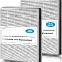 HE401 Replacement Filter for Shark Air Purifier 4, HE401 HE402 HE405 HE400, 3-Stage Filtration System of H13 True HEPA and Activated Carbon Pre-Filter, #HE4FKPET, 2 Pack