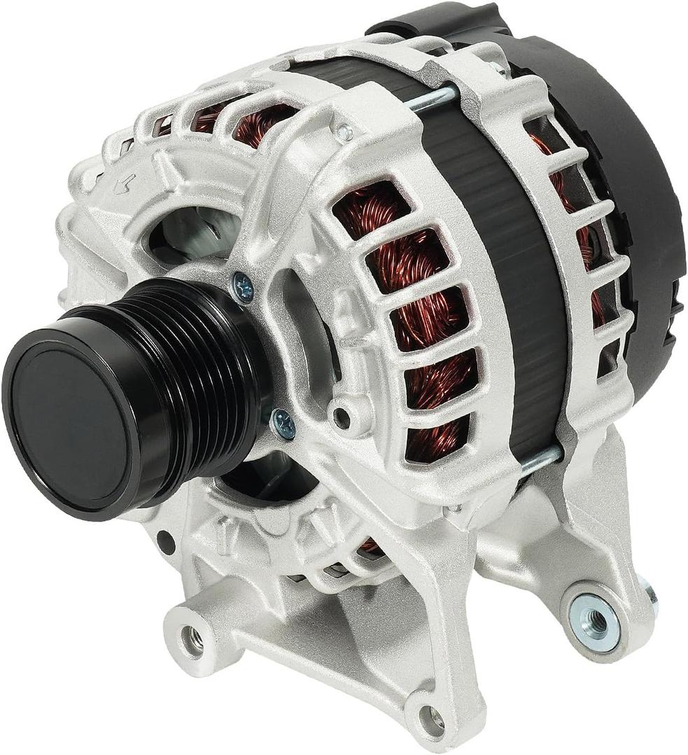 New Alternator Fit for Mercedes-Benz W205 C300 2015-2018, C253 GLC300 2016-2019, GLC350e 2020, Metris 2018-2021, L4 2.0L - Replace A0009067703 12V 190A 6-Groove Clutch Pulley Alternator