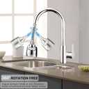 Sink Faucet Attachment, Movable Kithchen Faucet Head 360 Rotatable Faucet Sprayer Head Replacement Water Saving Faucet Extender,Anti -Splash,3 Modes, Chrome Faucet Head for Kitchen and Bathroom
